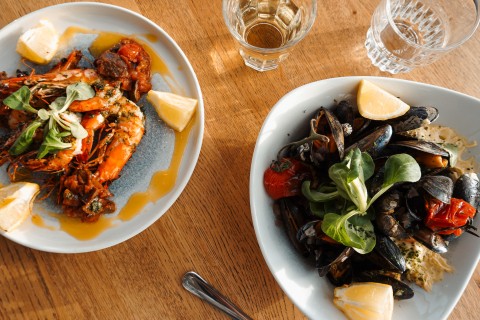 gamba's bij Gestrand